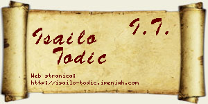 Isailo Todić vizit kartica